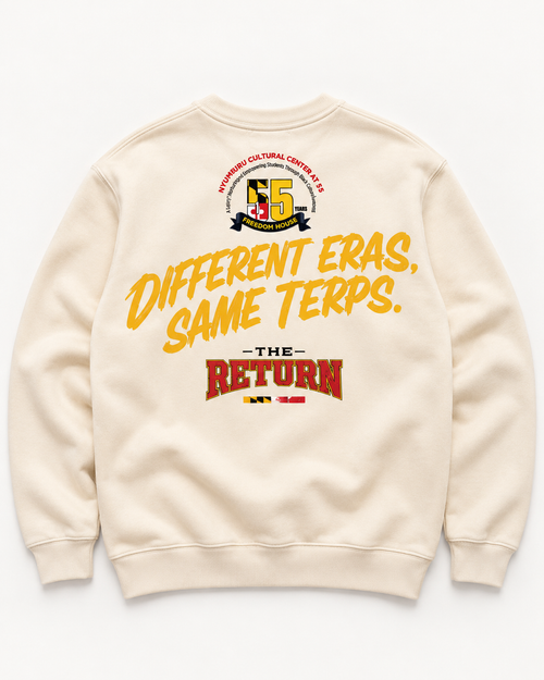 A Different Terp cream crewneck, back