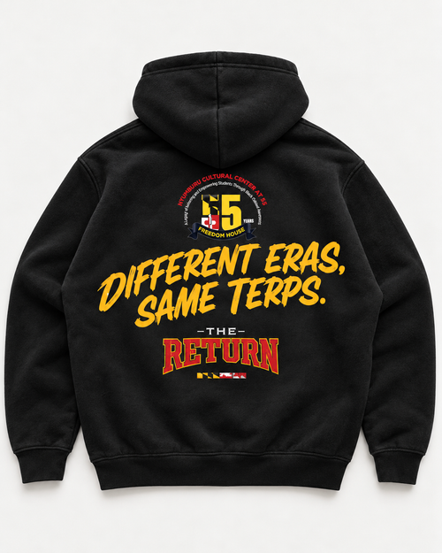 A Different Terp black hoodie, back