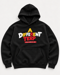 A Different Terp black hoodie, front