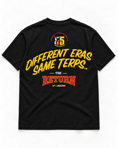 A Different Terp black tee, back