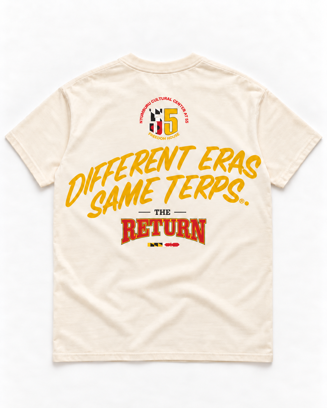 A Different Terp cream tee, back